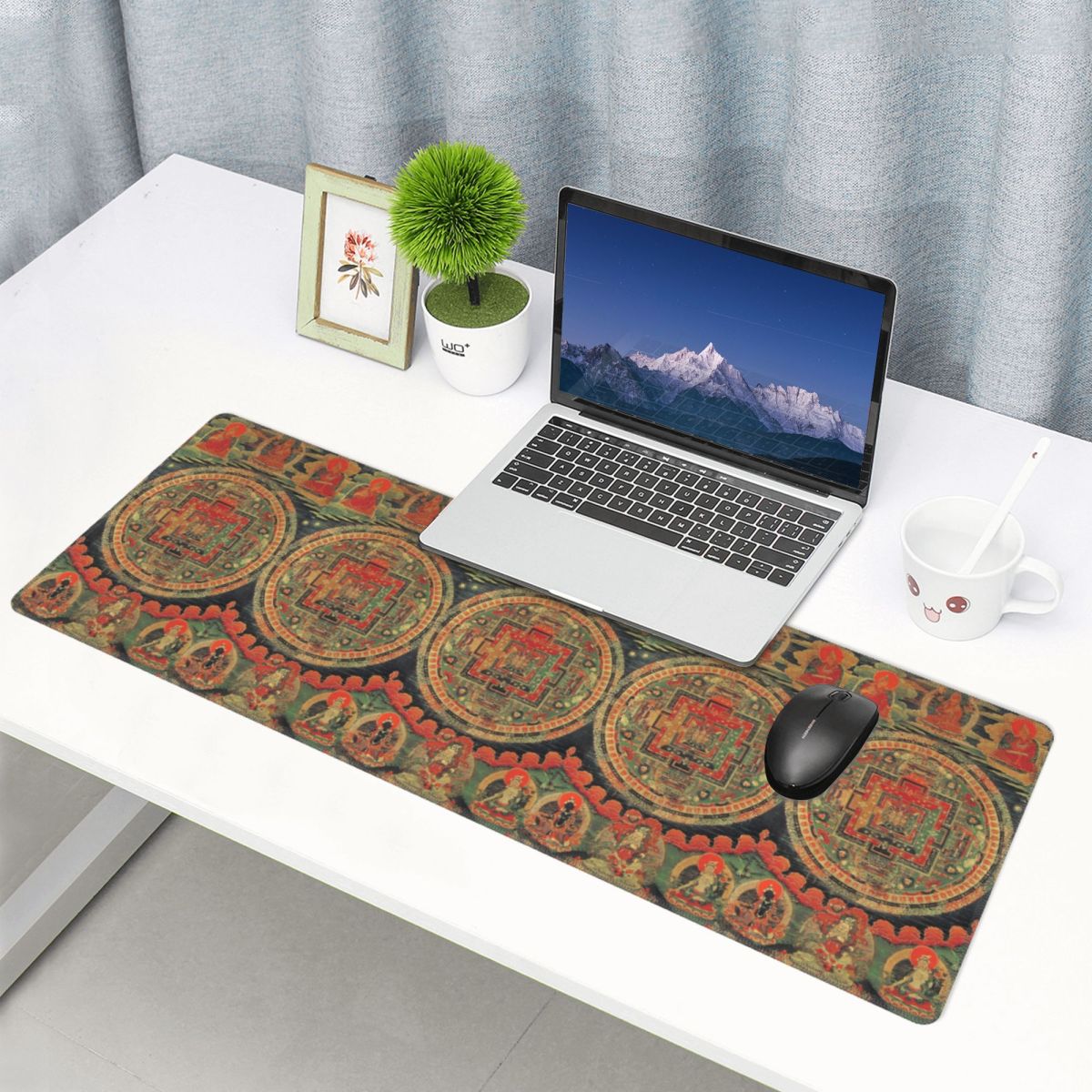 Laptop Accessories India - Large Mouse Pad India Mandala Zen