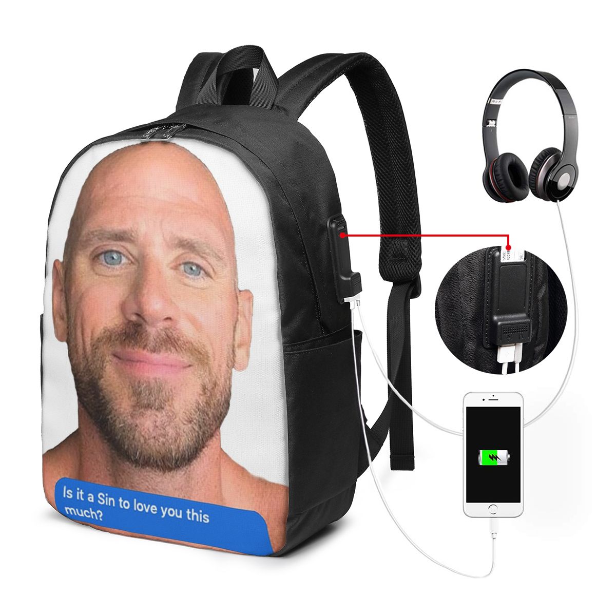 Johnny Sins Flirty Text Bubble - đánh giá và giá Laptop Original Accessories