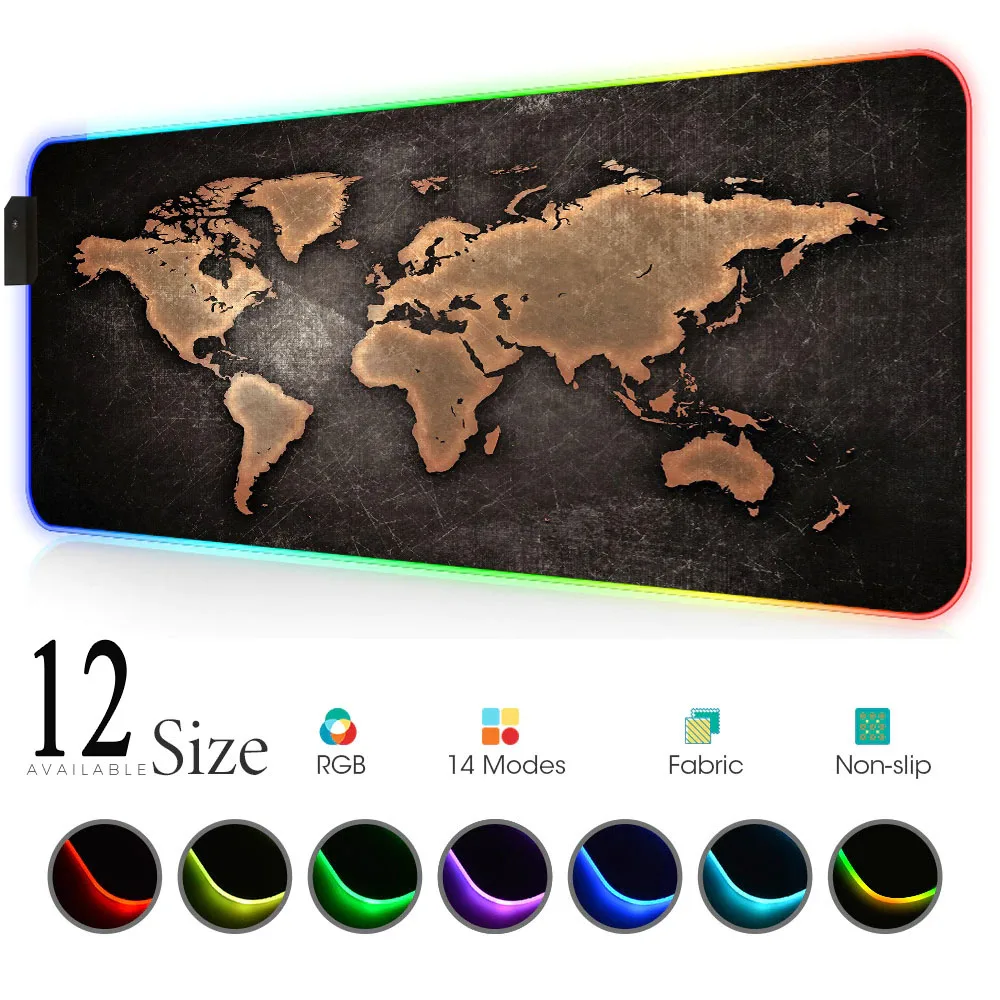 World Map Mouse Pad Gaming Mou - đánh giá và giá Laptop Accessories World