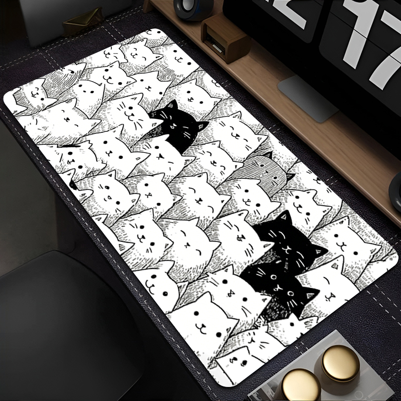 White Cartoon Mouse Pad Gamer  - đánh giá và giá Laptop Accessories Essential