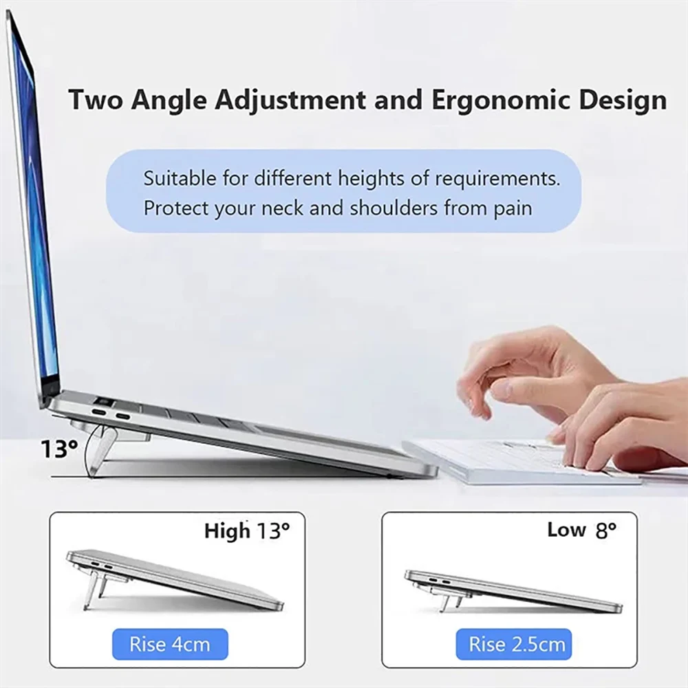 2Pcs Foldable Invisible Laptop - đánh giá và giá Laptop Stand Riser